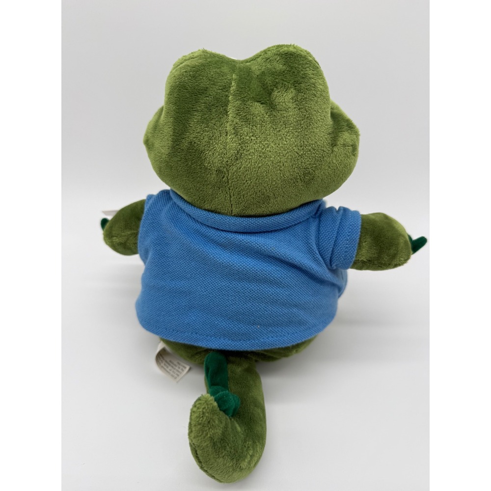 Vintage 2005 Commonwealth Le Harve Crocodile Alligator Plush Green Blue top new - Picture 5 of 7
